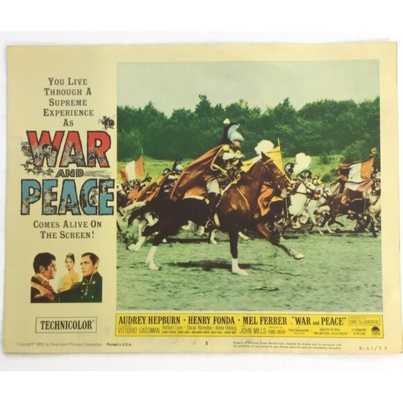 10 - 1950s 60s Movie Lobby Cards Mixed Lot 11x14 Vintage War & Peace Tobacco Rd - Picture 3 of 14
